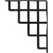 Ekena Millwork Diane Wrought Iron Bracket, (Single center brace), Antiqued Silver 1 1/2"W x 10"D x 12"H BKTM01X10X12SDIASV - alternate 3